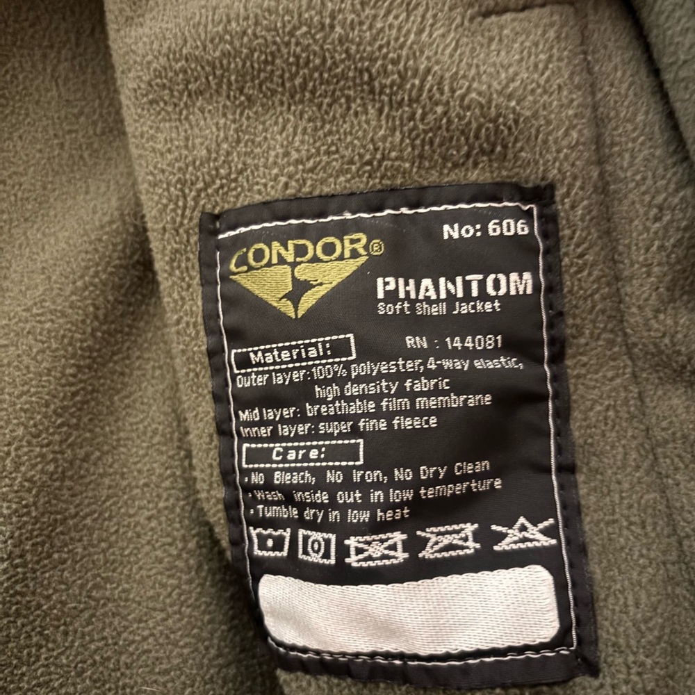 Condor 606 Phantom Softshell Full Zip Tactical Ja… - image 3